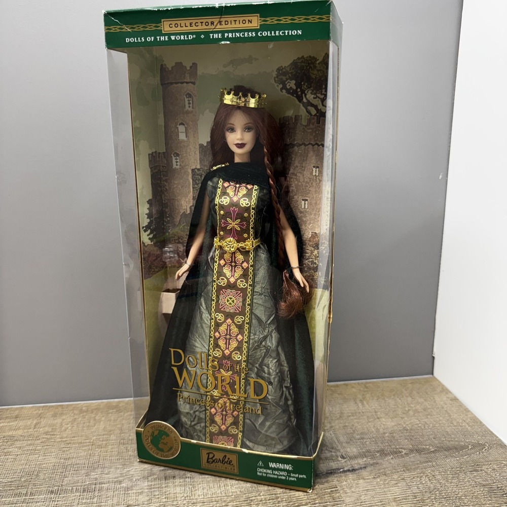 NIB 2001 Barbie- Princess of Ireland- Dolls of the World Doll #53367 Vintage Y2K
